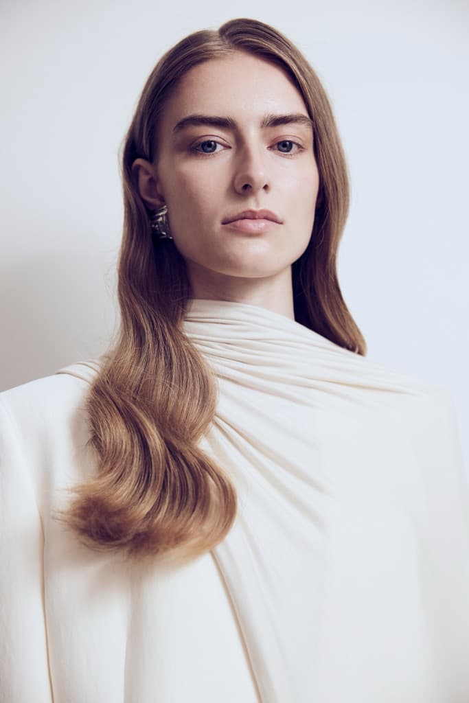 Off white cape front view