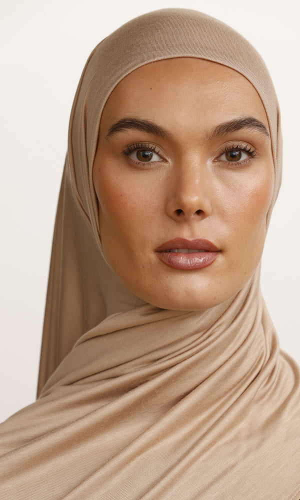 Soft jersey Warm taupe