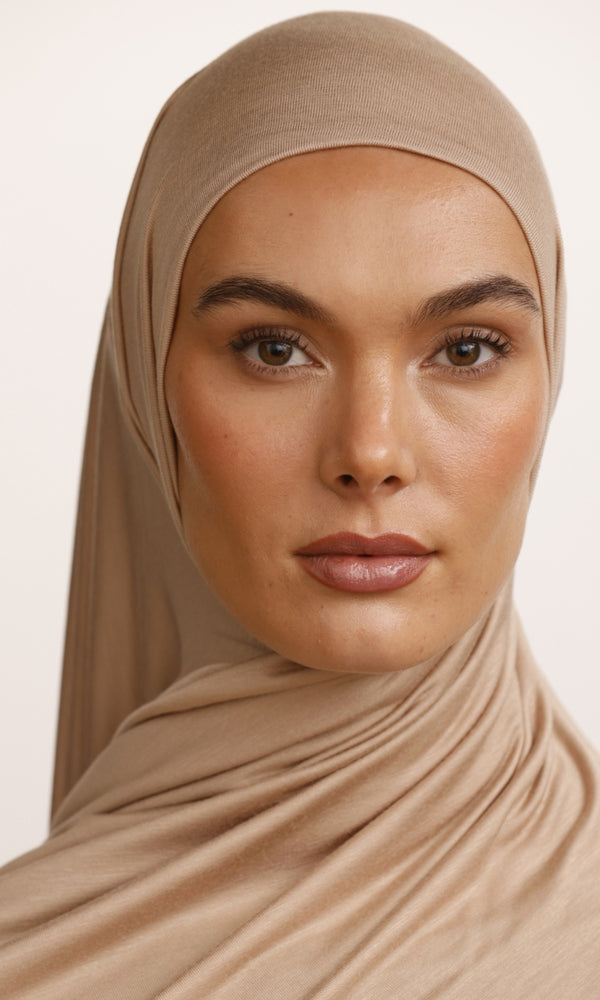 Soft jersey Warm taupe